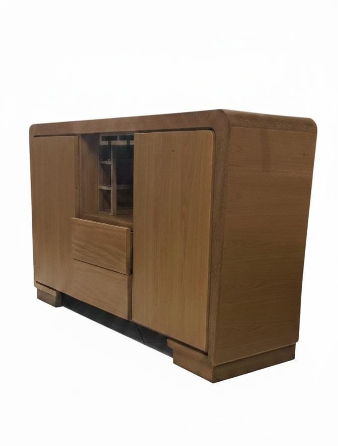 Multifuncional Multimedia Bio-Curve | Madera de Cedro | Color Beige