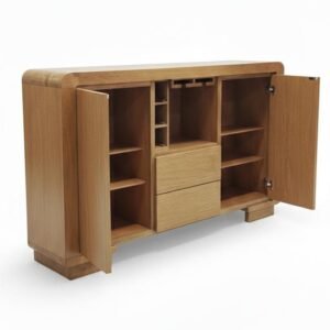 Multifuncional Multimedia Bio-Curve | Madera de Cedro | Color Beige