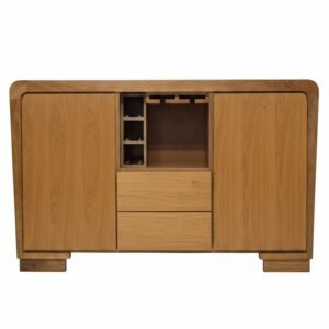 Multifuncional Multimedia Bio-Curve | Madera de Cedro | Color Beige