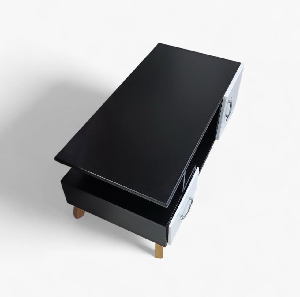 Mesa de Centro Moderna | Vanguard | Blanco-Negro