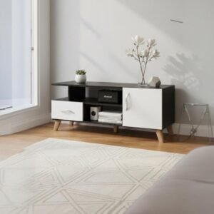 Mesa de Centro Moderna | Vanguard | Blanco-Negro