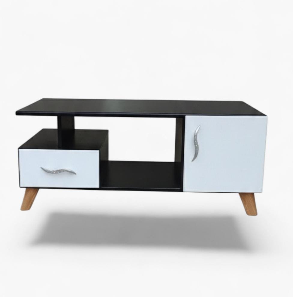 Mesa de Centro Moderna | Vanguard | Blanco-Negro