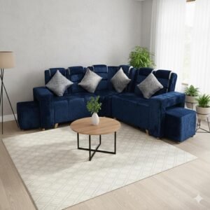 Sala en L Premium | Azul