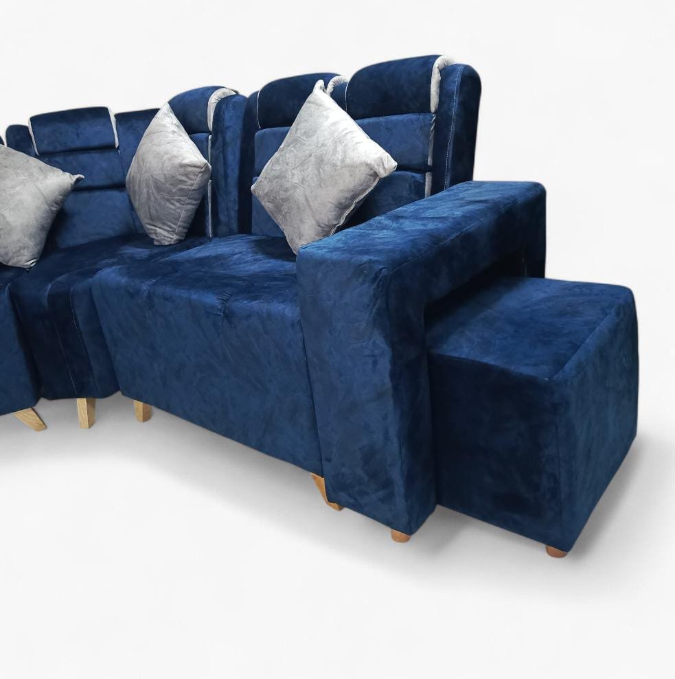 Sala en L Premium | Azul