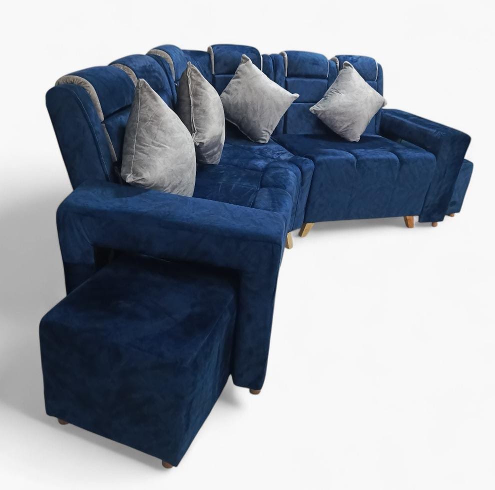 Sala en L Premium | Azul