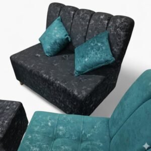 Juego de Sala Contemporánea | Premium| Verde - Negro