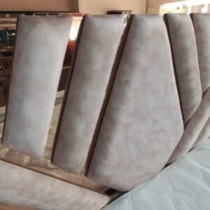 Cama de Lujo con Espejo | Incluye Colchón Semiortopédico 2 Nocheros