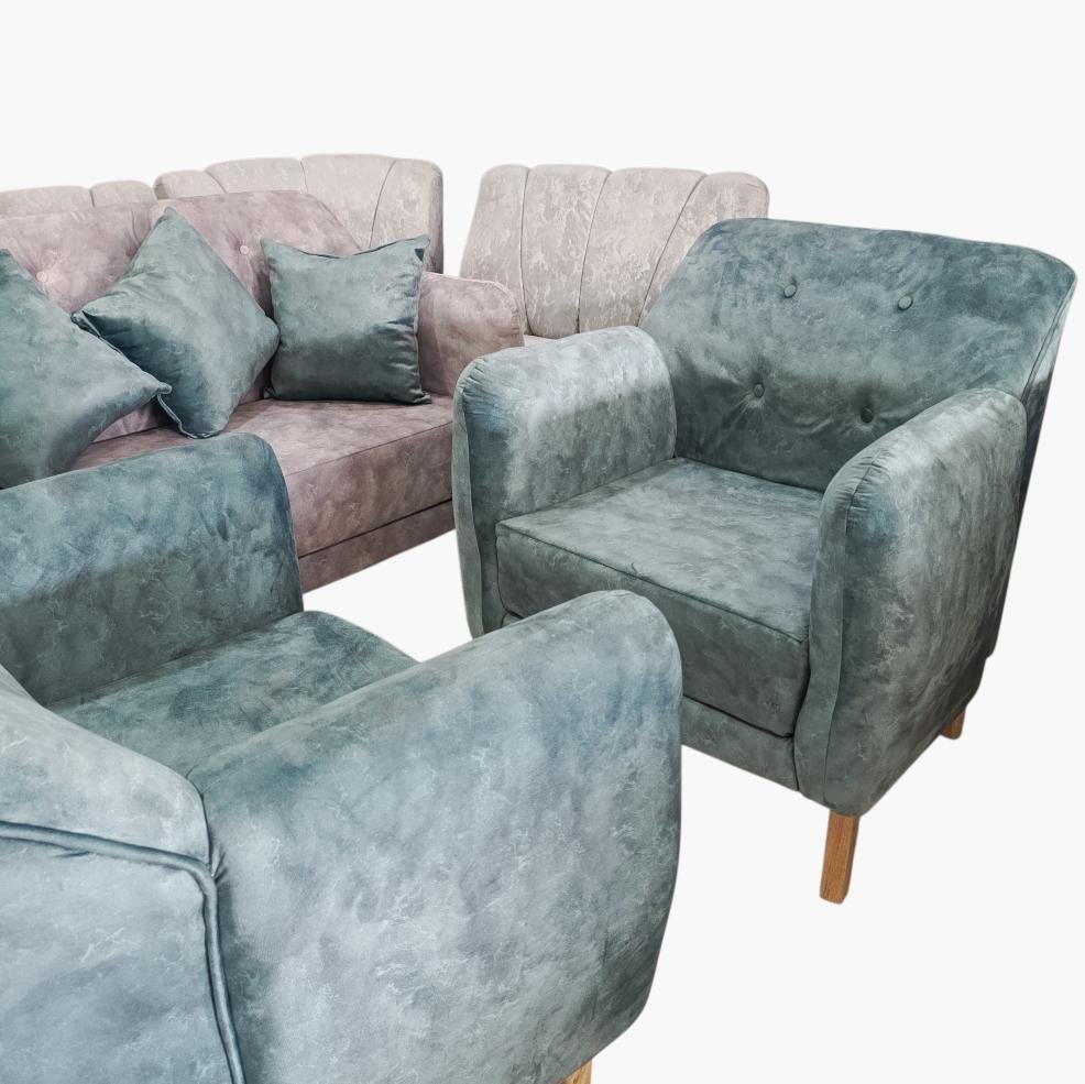 Sala vanguardista | Pino | Azul - Image 5