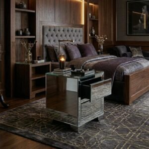 Nochero en vidrio espejo | MDF