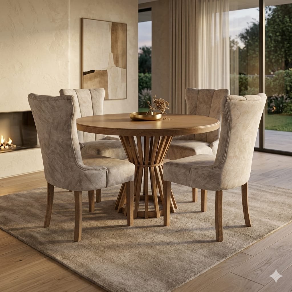 Juego De Comedor Redondo