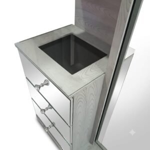 Tocador | Puerta Deslizante | Luz LED | 5 gavetas