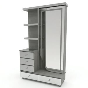 Tocador | Puerta Deslizante | Luz LED | 5 gavetas