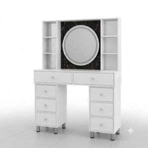 Tocador Circular Elegante | Luz LED