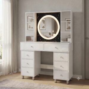 Tocador Circular Elegante | Luz LED